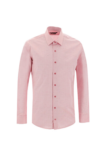 Kiğılı Памучна риза Slim Fit с дълги ръкави и шарки