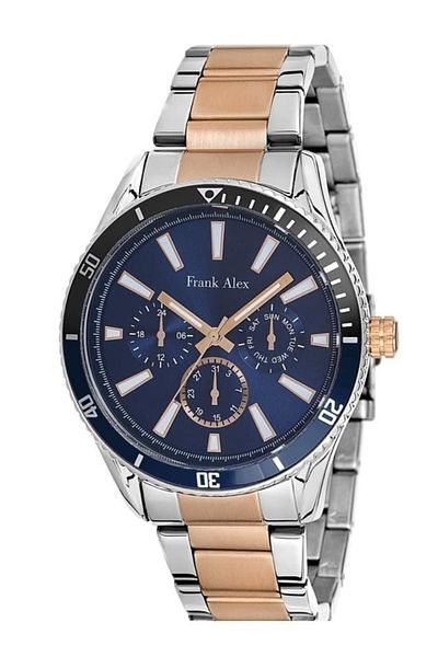 Frank Alex Fa.ft.1.138 Steel Band 30 Mt Water Resistant New Season Stylish Design Men's Wristwatch