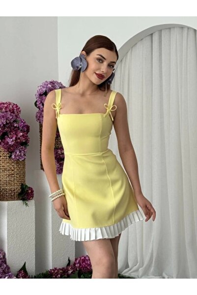 EyesOf Rochie cu detaliu fundita din otel