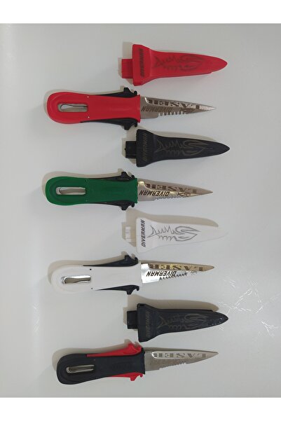 Diverman Laser Dalış Bıçağı Şiş Kakıçlı Siyah