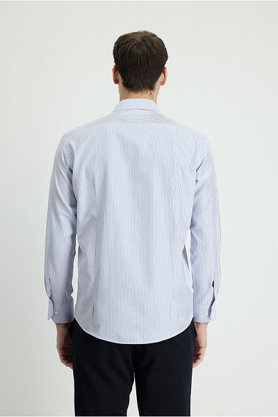 Kiğılı Cămașă din bumbac cu dungi slim fit cu mânecă lungă
