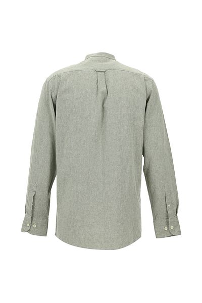 Abdullah Kiğılı Richter Collar Long Sleeve Linen Sports Shirt - Regular Fit
