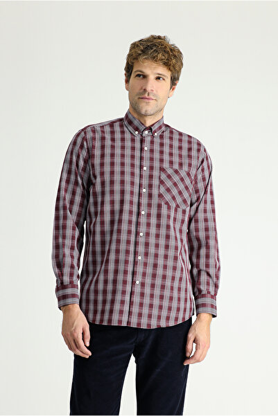 Kiğılı Long Sleeve Regular Fit Plaid Cotton Shirt