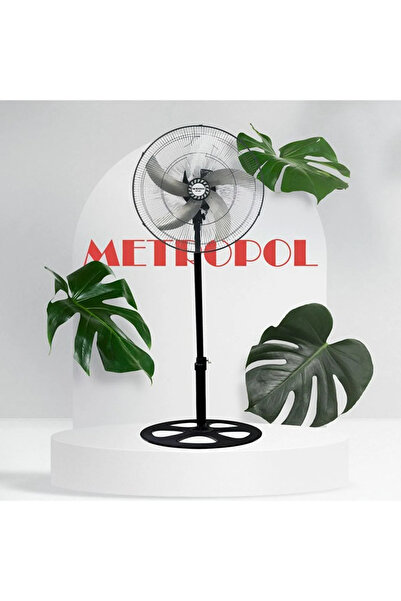 METROPOL Mp-355 18'' Vantilatör Sanayi Tipi Güçlü Serinletici Dik Ayaklı 75w