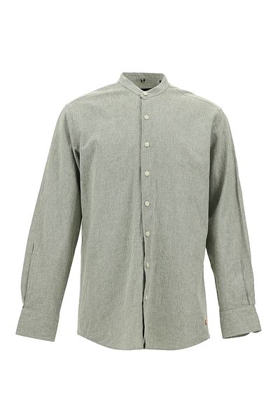 Abdullah Kiğılı Richter Collar Long Sleeve Linen Sports Shirt - Regular Fit