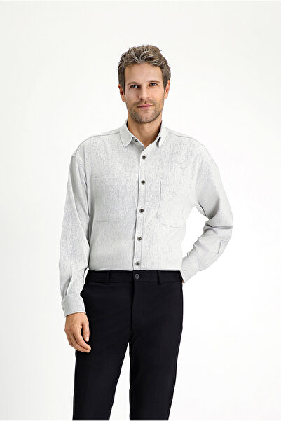 Kiğılı Довгий рукав Oversize Бавовняна сорочка лісоруба