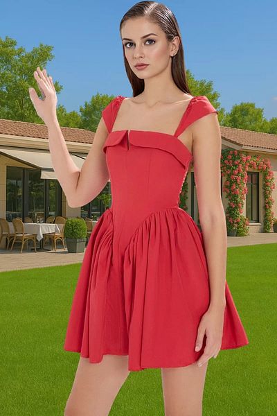 PayBuy A-Line Poplin Woven Short Evening Dress Summer Homecoming Prom Comfortable Cut Premium Quality Long Lasting