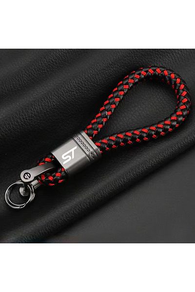 Choice Black Red For St Logo Ford Focus Mondeo Fiesta Kuga Mk2 Mk3 Car Accessories Custom Logo Braided Rope