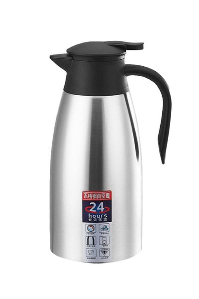 Weather Forecast 304 Steel 2 L Double Layer Gray Vacuum Camping Picnic Large Tea Thermos Cin553gr