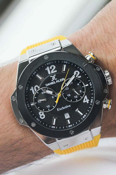 Daniel Klein Dk223880 Men's Wrist Watch with Silicone Band