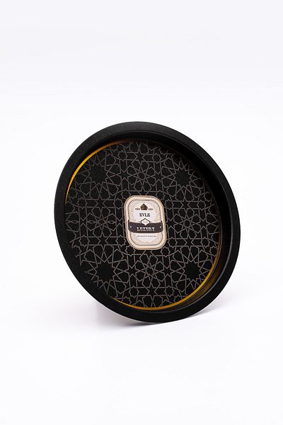 EVLE Ee197-v2 Trellis Patterned Round Tray 32 Cm