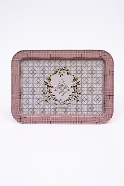 EVLE Ee169-u7 Rosy Desenli Dikdörtgen Tepsi 32x43 Cm
