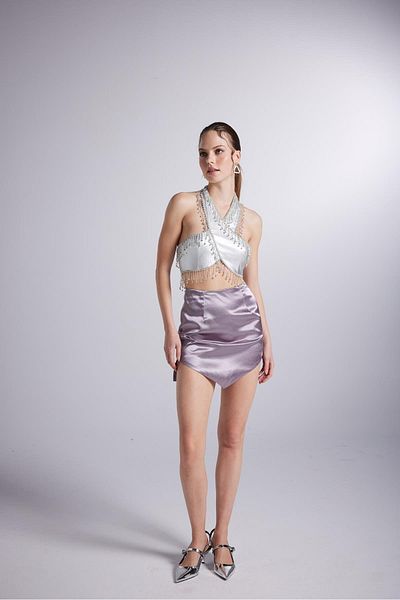HOLLY LOLLY Gray Flame Blouse