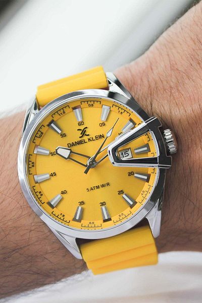 Daniel Klein Dk225099 Men's Wrist Watch with Silicone Band