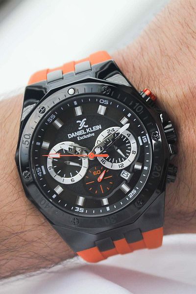 Daniel Klein Dk267693 Men's Wrist Watch with Silicone Band