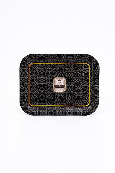 EVLE Trellis Patterned Metal Tray - Tea Coffee Tray - Presentation Tray 23 Cm X 31 Cm Ee161-v2
