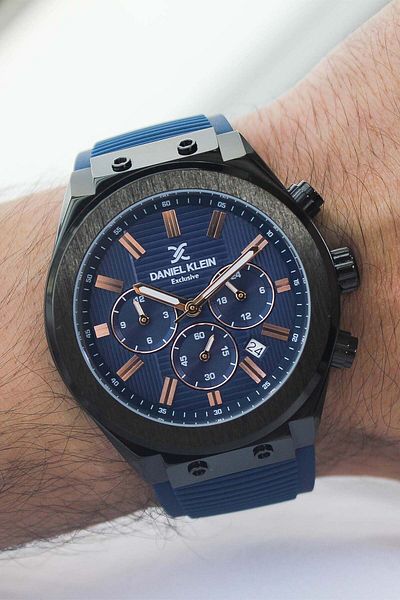Daniel Klein Dk235814 Men's Wrist Watch with Silicone Band