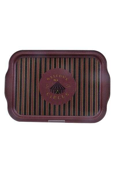 EVLE Ee162-t8 Circus Patterned Rectangular Tray 22x32 Cm