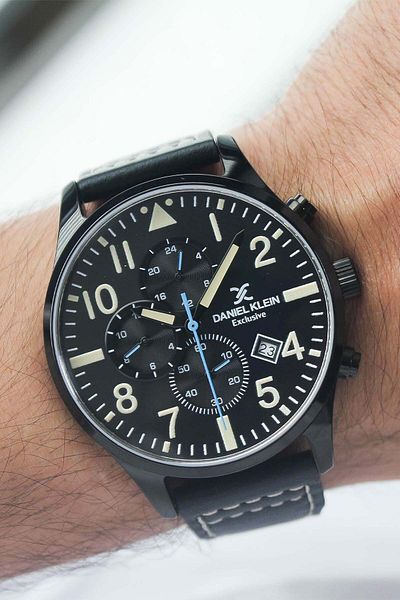Daniel Klein Dk163605 Men's Wrist Watch with Leather Band
