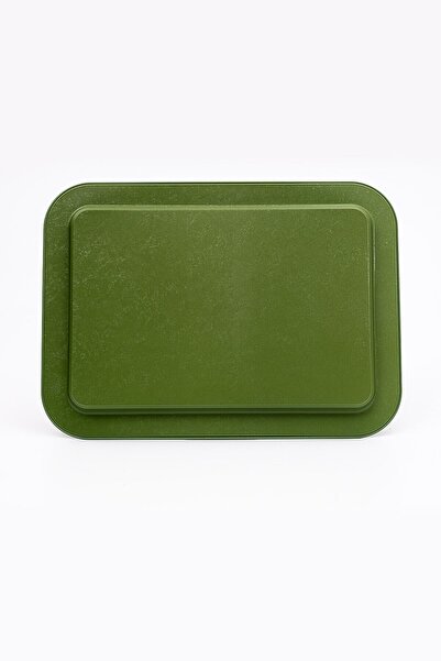 EVLE Ee169-8ı Forrest Green Home Desenli Dikdörtgen Tepsi 32x43 Cm