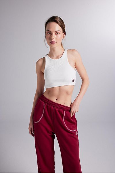 HOLLY LOLLY Rhode Bustier Burgundy with Logo Athlete