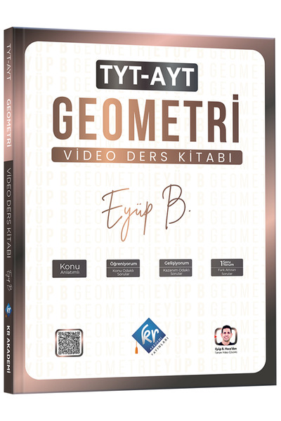 KR Akademi Yayınları Eyüp B. Tyt Ayt Geometri Video Ders Kitabı