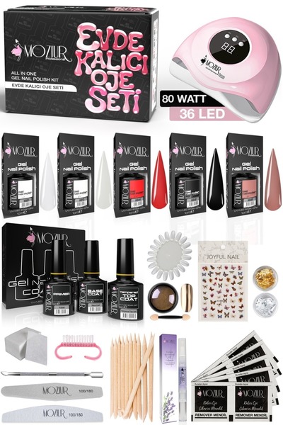 MOZIUR Evde Kalıcı Oje & Nail Art Seti