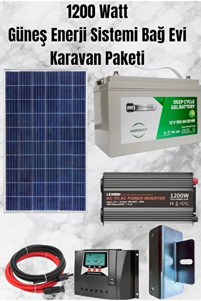 maxcam 1200 WATT TV, Aydınlatma Güneş Enerji Sistemi Paketi Bağ Evi Ve Karavan Solar Sistem
