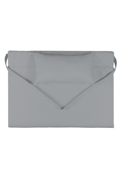 Bysay Taşınabilir Katlanır Çanta Şezlong Minderi Yastıklı Minder (Gri)