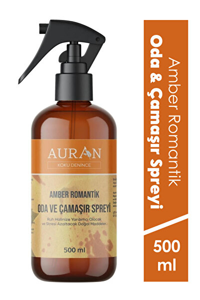 AURAN Amber Romantik Oda Ve Çamaşır Spreyi Oda Kokusu Oda Spreyi Room Spray 5...