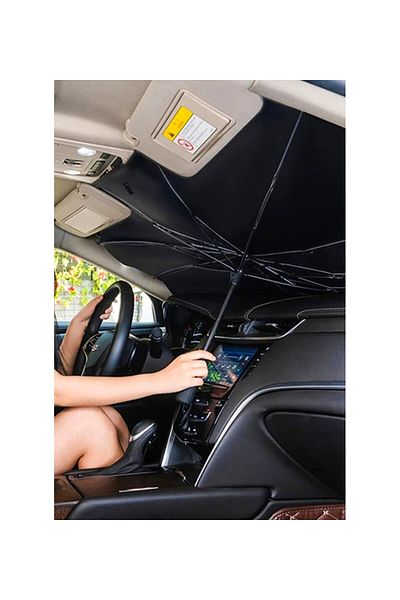 Universal Car Front Windshield Sunshade Foldable Sunshade Umbrella-Shaped Front Windshield Auto Sunshade Auto Canopy