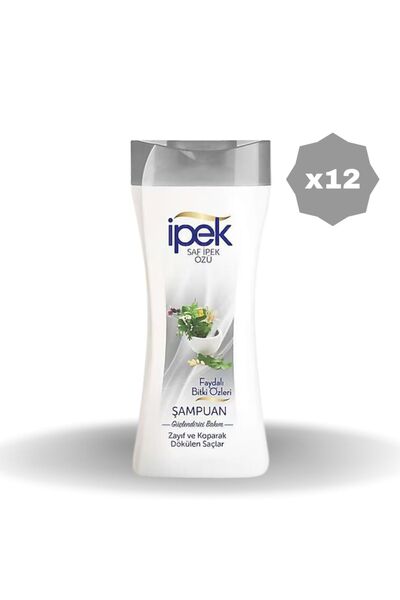 İpek İpek Şampuan Dökülme Karşıtı Bitki Özlü 480 ml 12 Adet