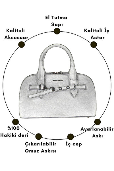 Meskanto Milano Genuine Leather Women's Hand Shoulder Bag