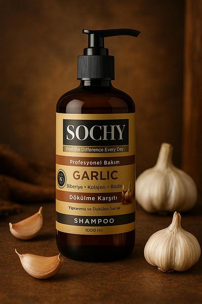 SOCHY 1000 ml Garlic Extract Unsalted Shampoo