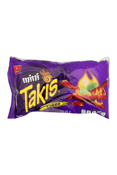Takis Fuego Mini 1 Pc / 1.23 Oz Bite,hot Chili Pepper & Lime Flavored Extreme Spicy
