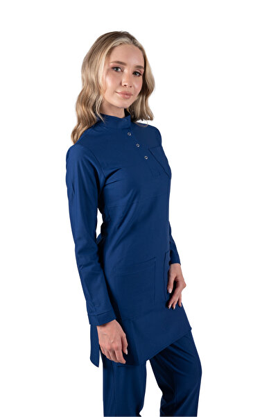 Brl Üniforma بدلة جراحية باللون الأزرق الحجاب الباندا فليكس ليكرا