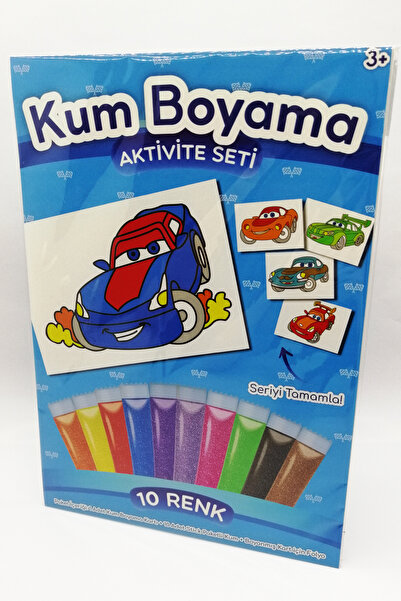 Kumbo Kum Boyama Süper Yarışçı | Araba Kum Boyama Aktivite Seti Tekli Paket
