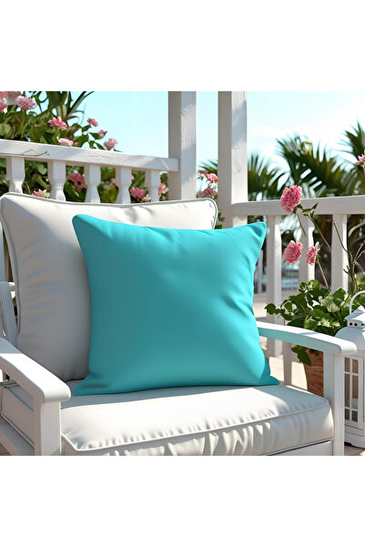 Bc Home Turkuaz Dekoratif Kırlent Kılıfı Düz, Sade, Yumuşak Dokulu, Kadife Gö...