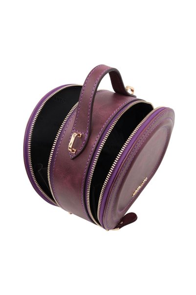 Meskanto Mira Genuine Leather Chain Round Bag