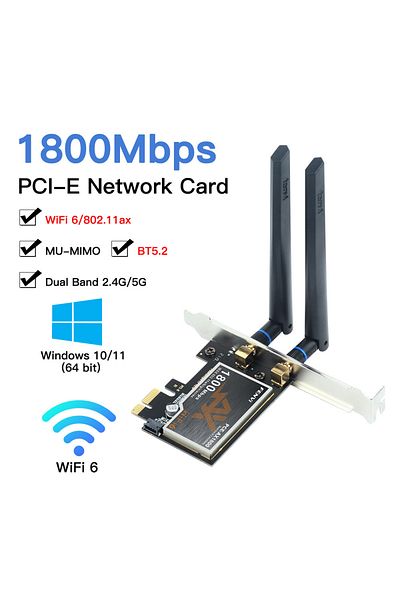 Choice Fv-ax1800s 1800mbps Wifi 6 Mt7921 Pci Express Wireless Adapter Bluetooth 5.2 Dual Band 802.11ax/ac W