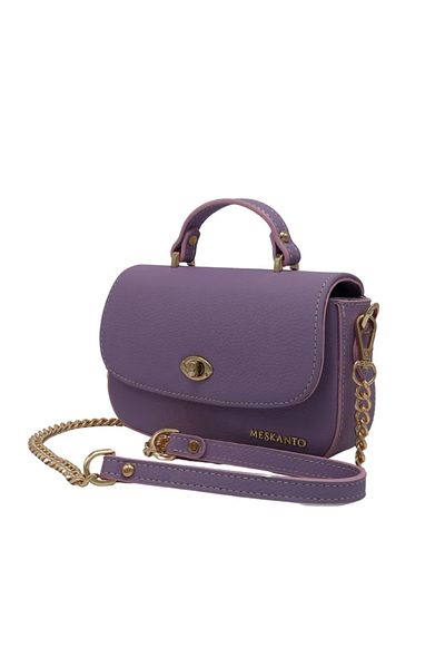 Meskanto Riva Genuine Leather Chain Strap Hand and Shoulder Bag