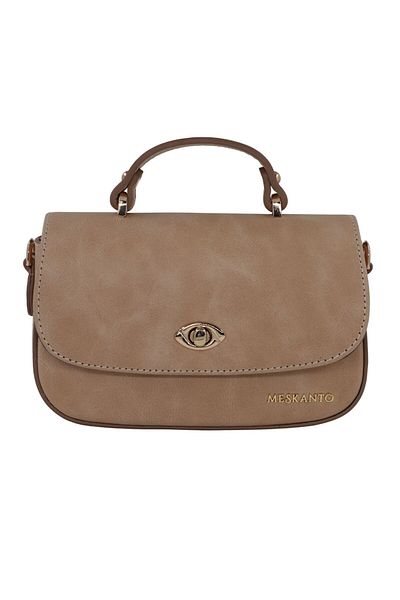 Meskanto Riva Genuine Leather Chain Strap Hand and Shoulder Bag