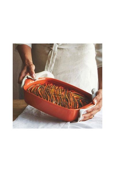 Emile Henry Oven Container Rectangular 22 X 14 Cm Red/burgundy