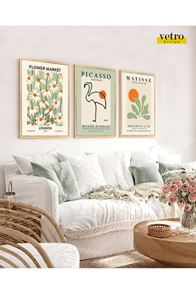 Vetro Design Set de pictură înrămată de Picasso și Matisse