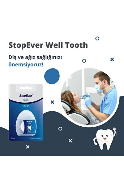 StopEver Well Tooth Smiley Diş Ipi 2 Adet (2x50 Metre)