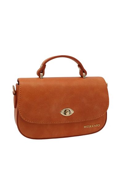 Meskanto Riva Genuine Leather Chain Strap Hand and Shoulder Bag