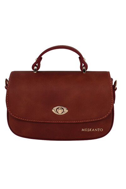 Meskanto Geantă de mână și de umăr Riva din piele naturală cu curea cu lanț