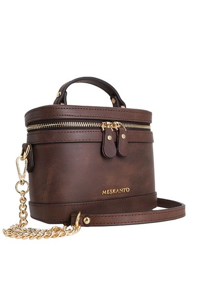 Meskanto Hilton Genuine Leather Chain Strap Box Bag