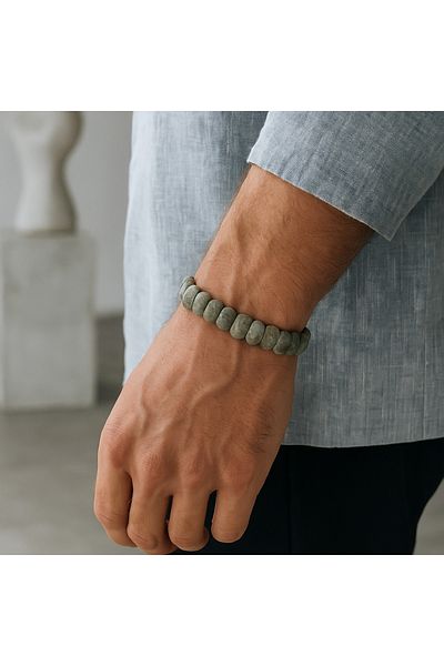 Safnaturel Igsl Certified Labradorite 9 X 14 mm Special Cut Bracelet