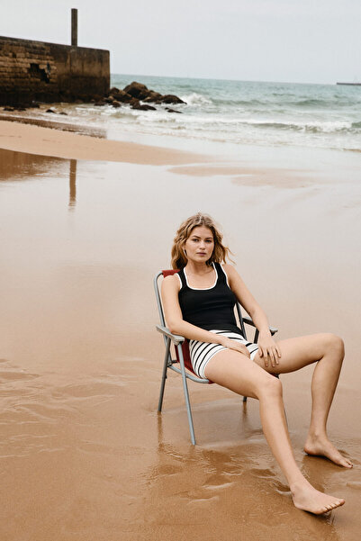 H&M Pamuklu Kolsuz Üst